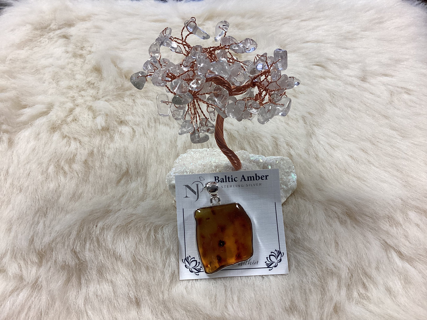 Baltic Amber Sterling Silver Pendant