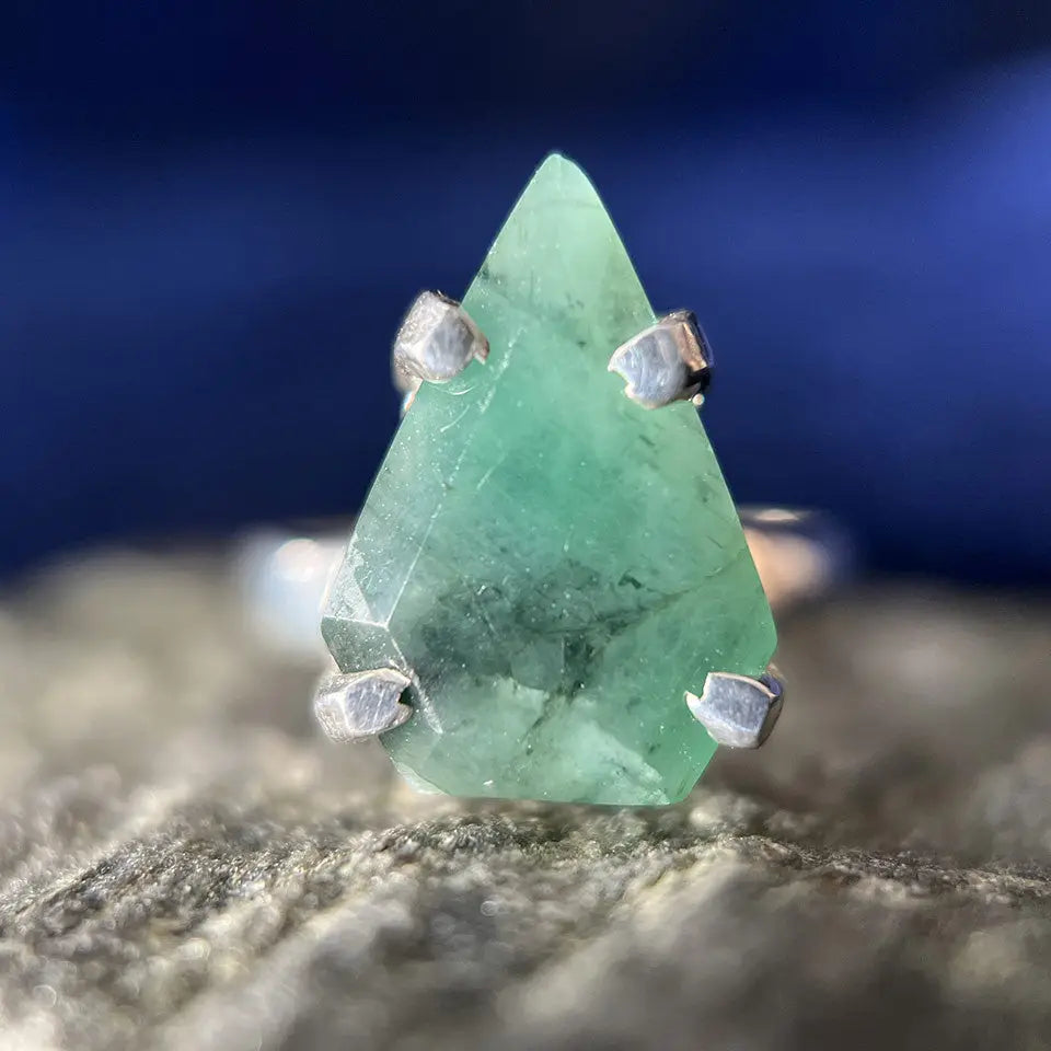 Emerald Shield Ring