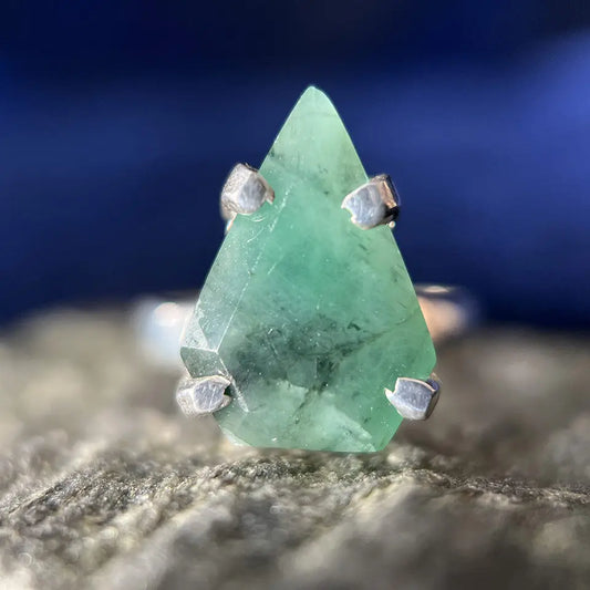 Emerald Shield Ring