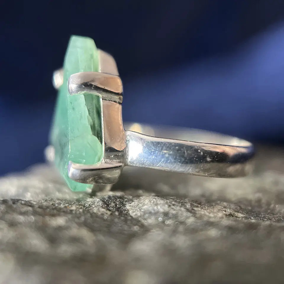 Emerald Shield Ring
