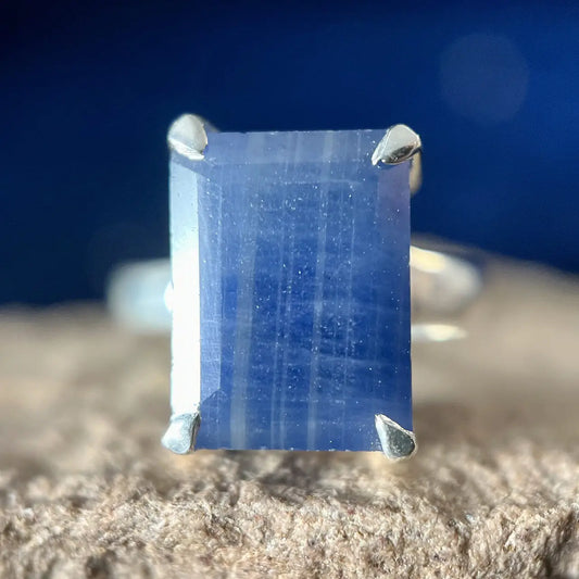 Sapphire Shield Ring