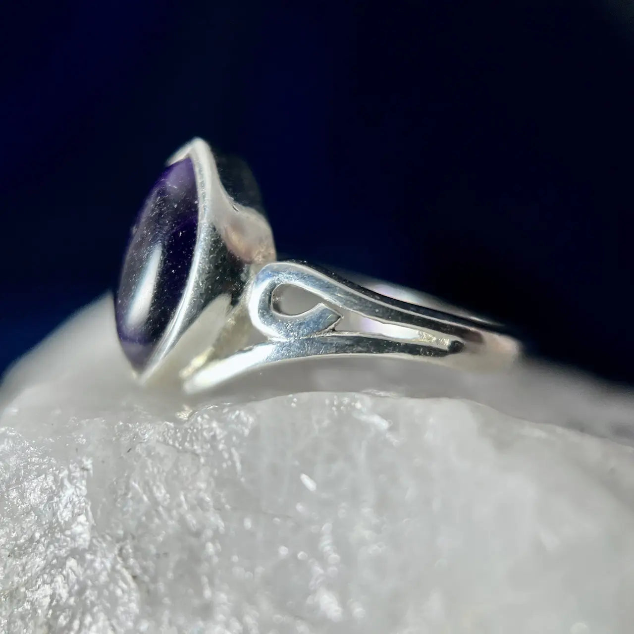 Amethyst Wave Ring