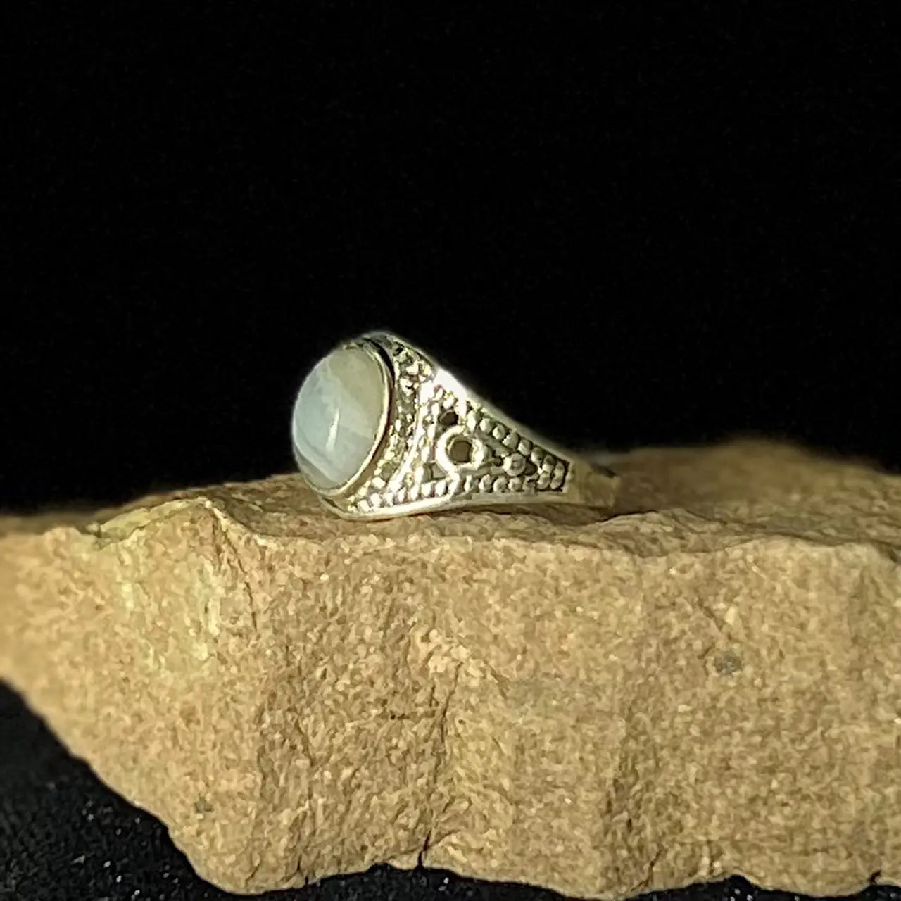 Blue Lace Agate Class Ring