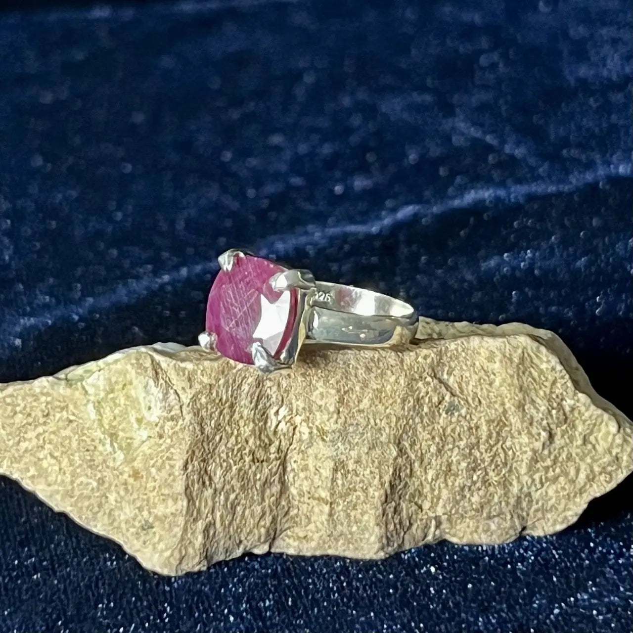 Ruby Shield Ring - Square