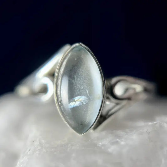 Blue Topaz Wave Ring