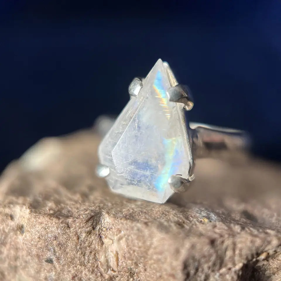 Moonstone Shield Ring
