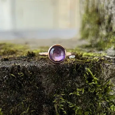 Amethyst Rose Gold Ring