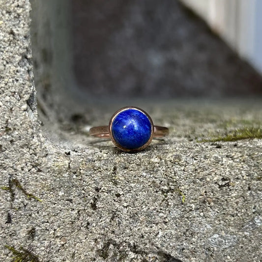 Lapis Lazuli Rose Gold Ring