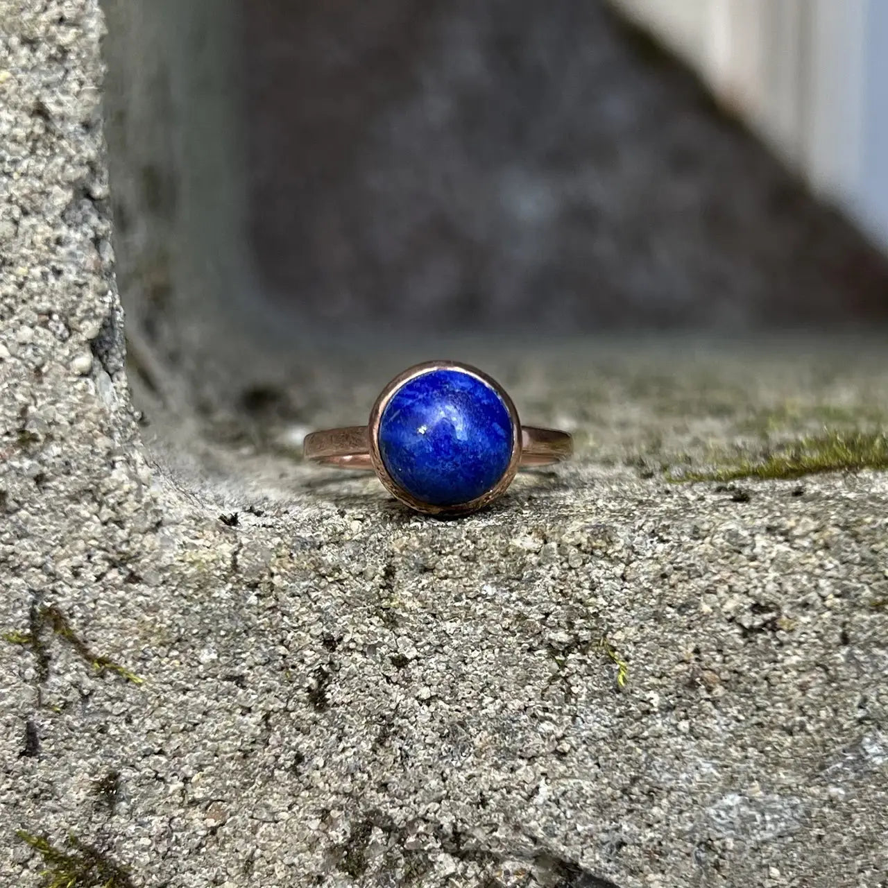 Lapis Lazuli Rose Gold Ring