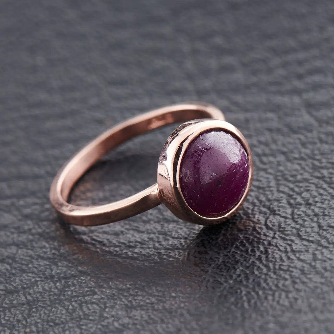 Ruby Rose Gold Ring