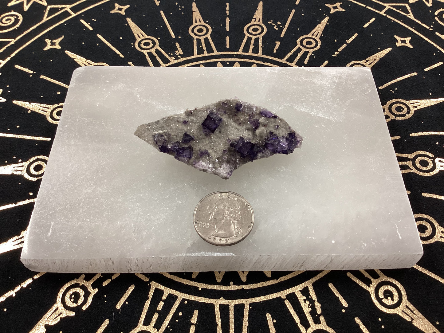 Purple Fluorite Mineral Specimen