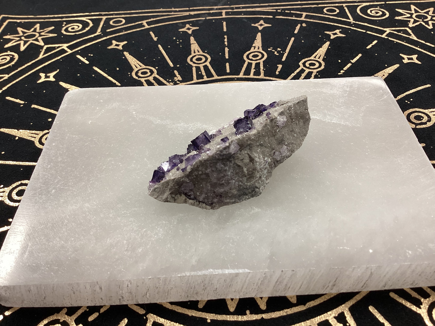 Purple Fluorite Mineral Specimen