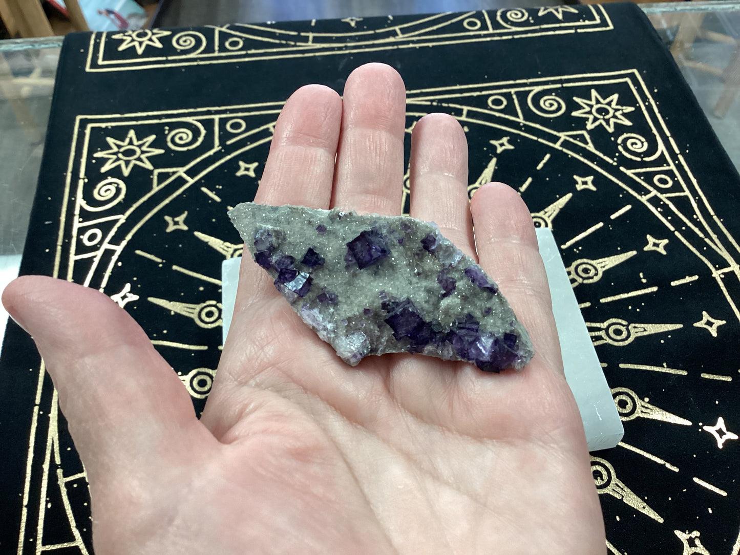 Purple Fluorite Mineral Specimen