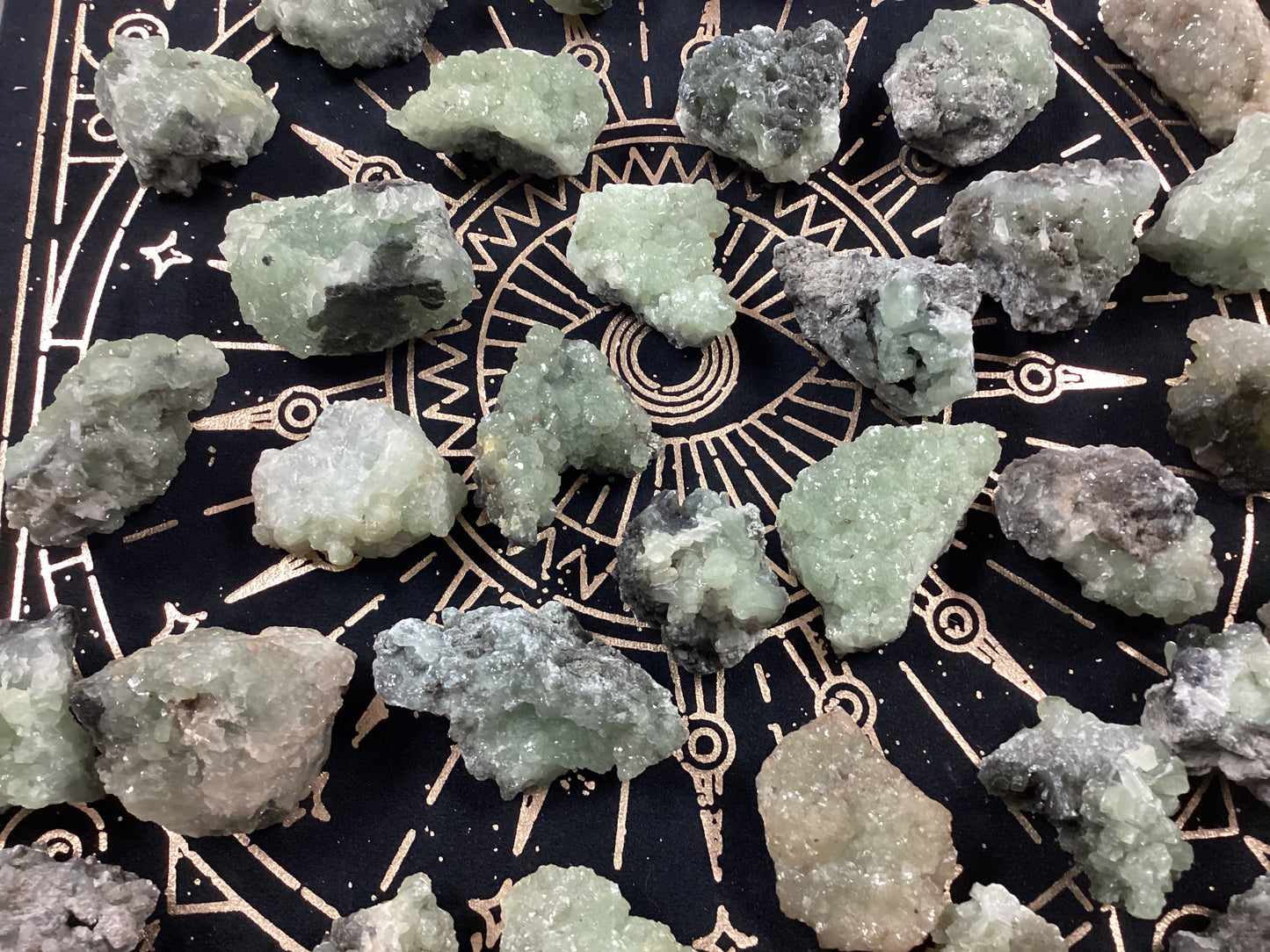 Prehnite Mineral Clusters