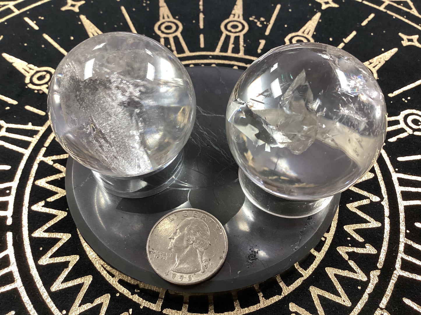 Clear Quartz Spheres - 5.5”