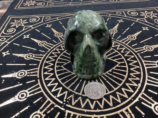 Epidote Crystal Skull - Medium