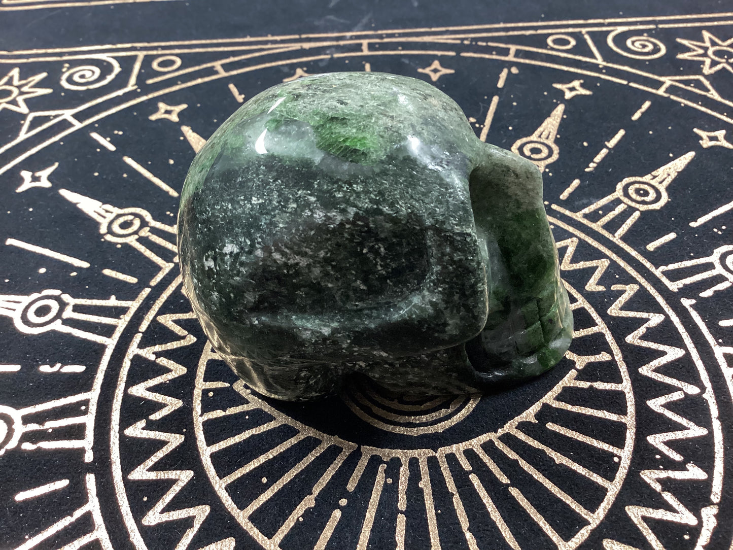 Epidote Crystal Skull - Large