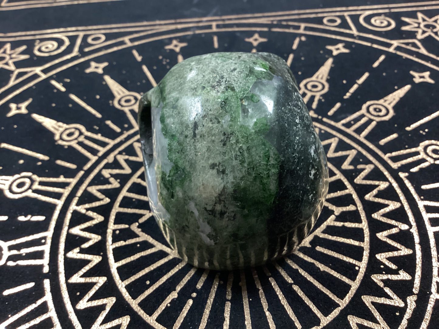 Epidote Crystal Skull - Medium