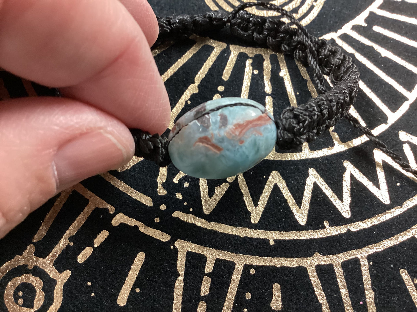Larimar Braided Bracelet