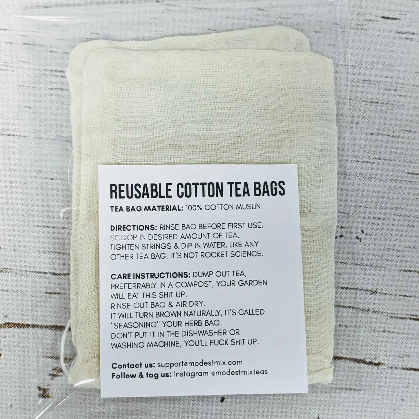 Reusable Cotton Tea Bags