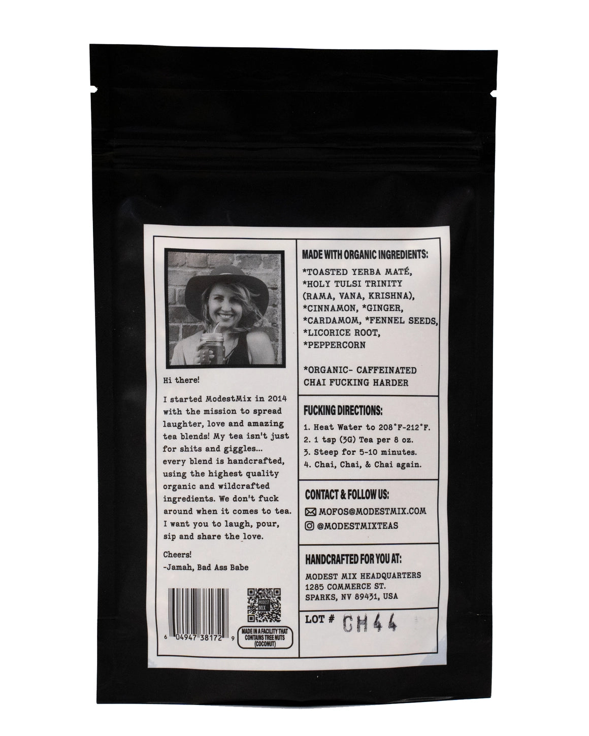 Chai F*cking Harder Yerba Mate Loose Leaf Tea Blend