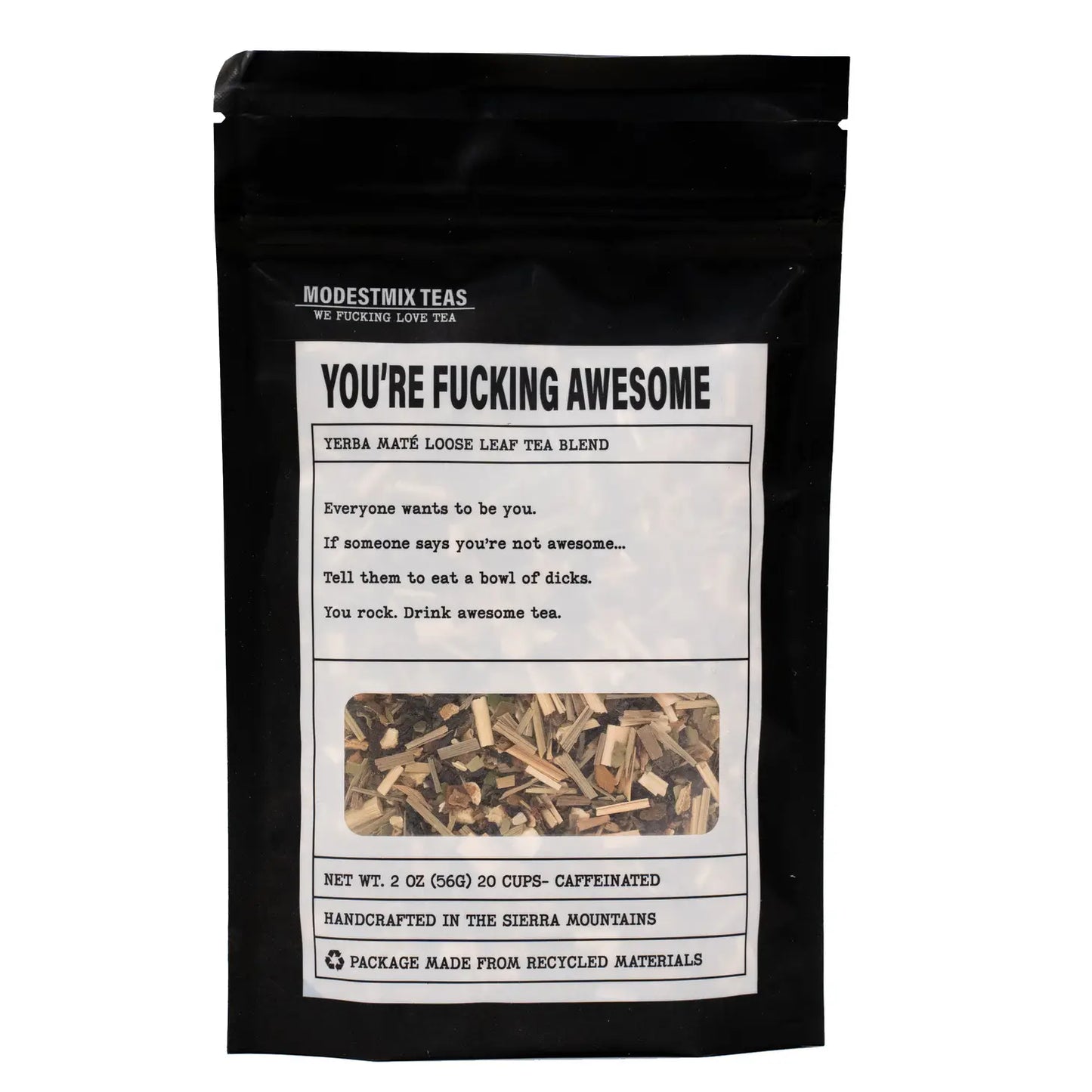 You’re F*cking Awesome Yerba Mate Loose Leaf Tea Blend