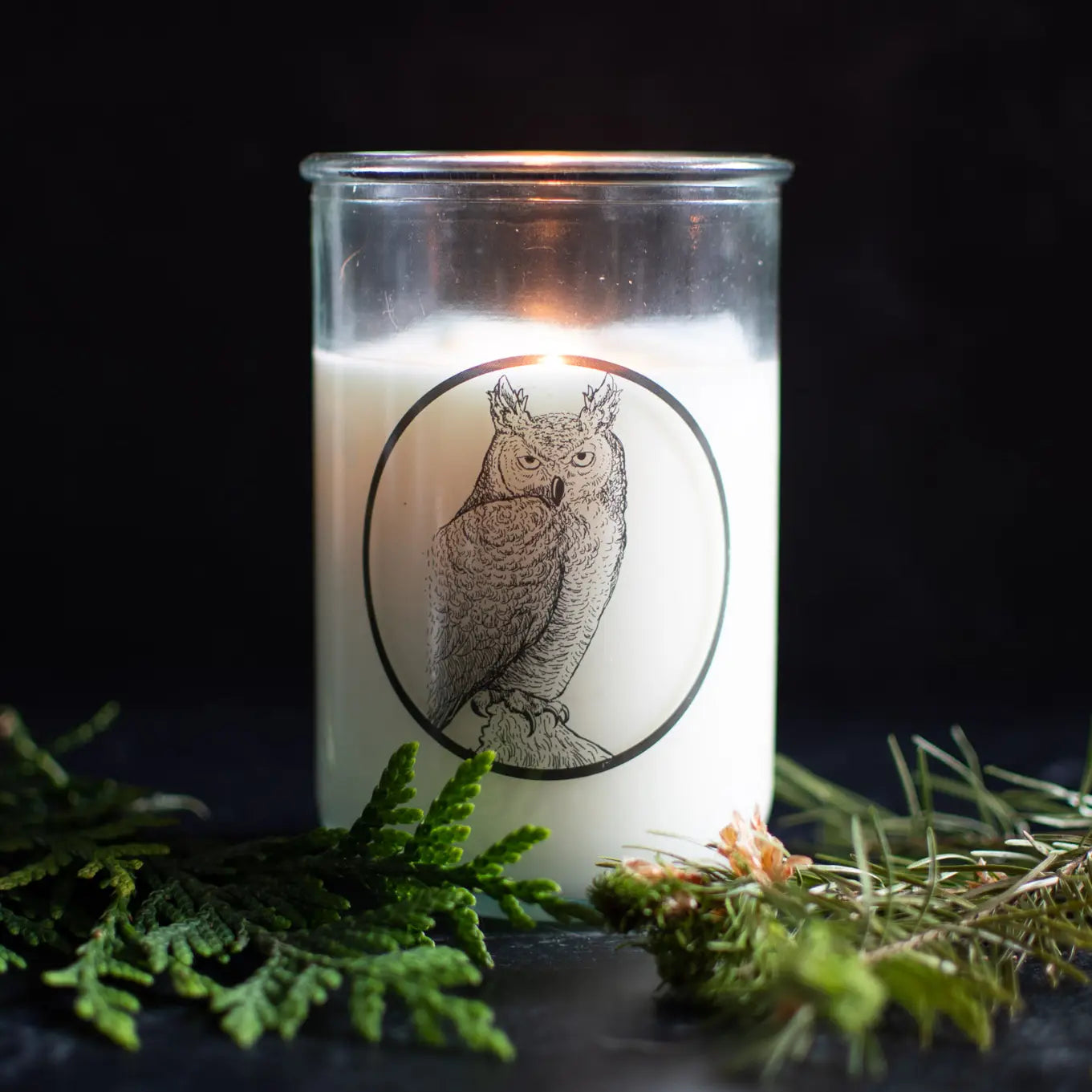 Soy Candle With Cotton Wick - White Lodge