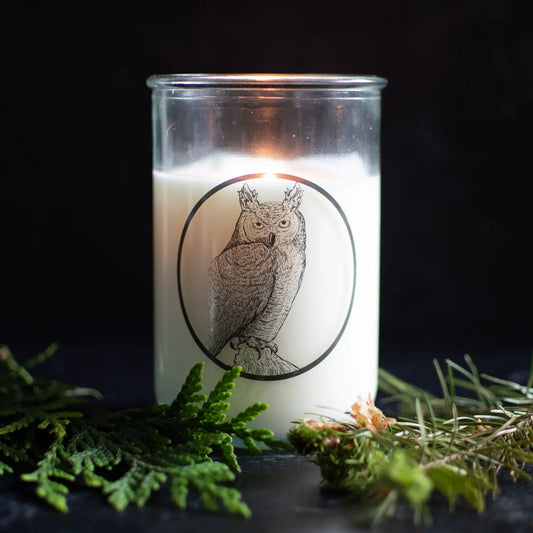 Soy Candle With Cotton Wick - White Lodge