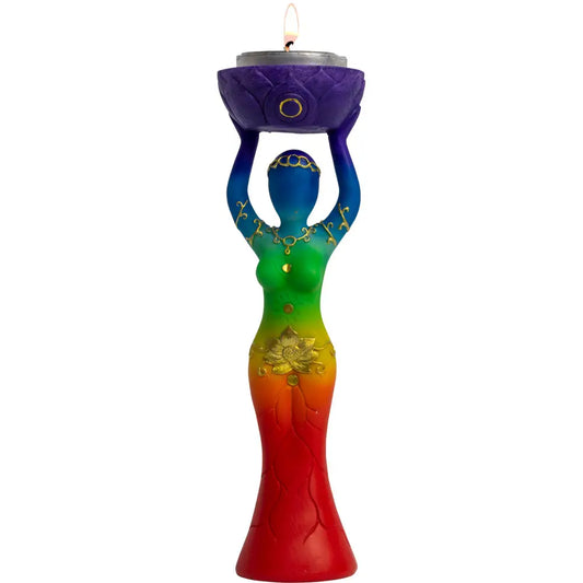 Chakras Goddess Tealight Holder