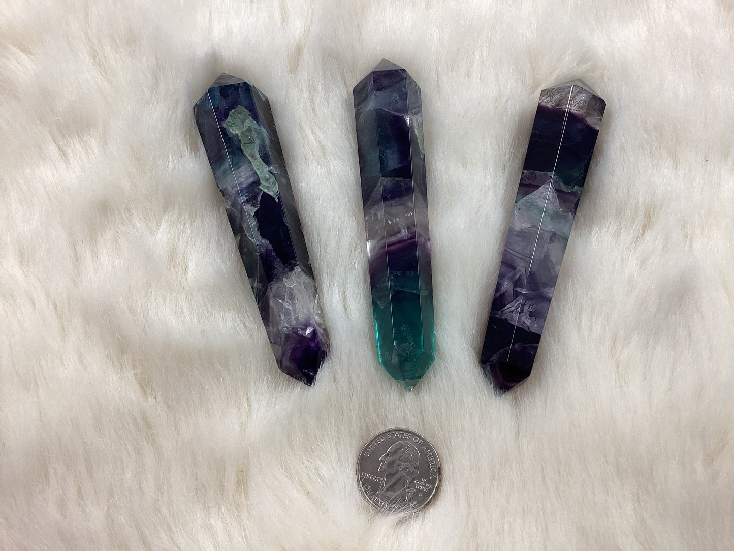 Fluorite Double Terminated Wands