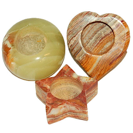 Pakistani Onyx Candleholders