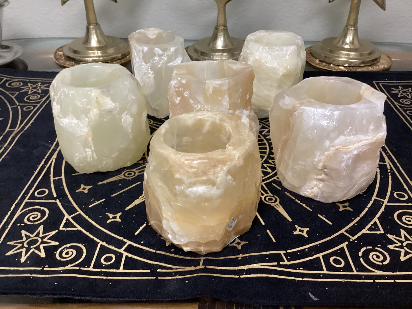 Mexican Onyx Candleholders