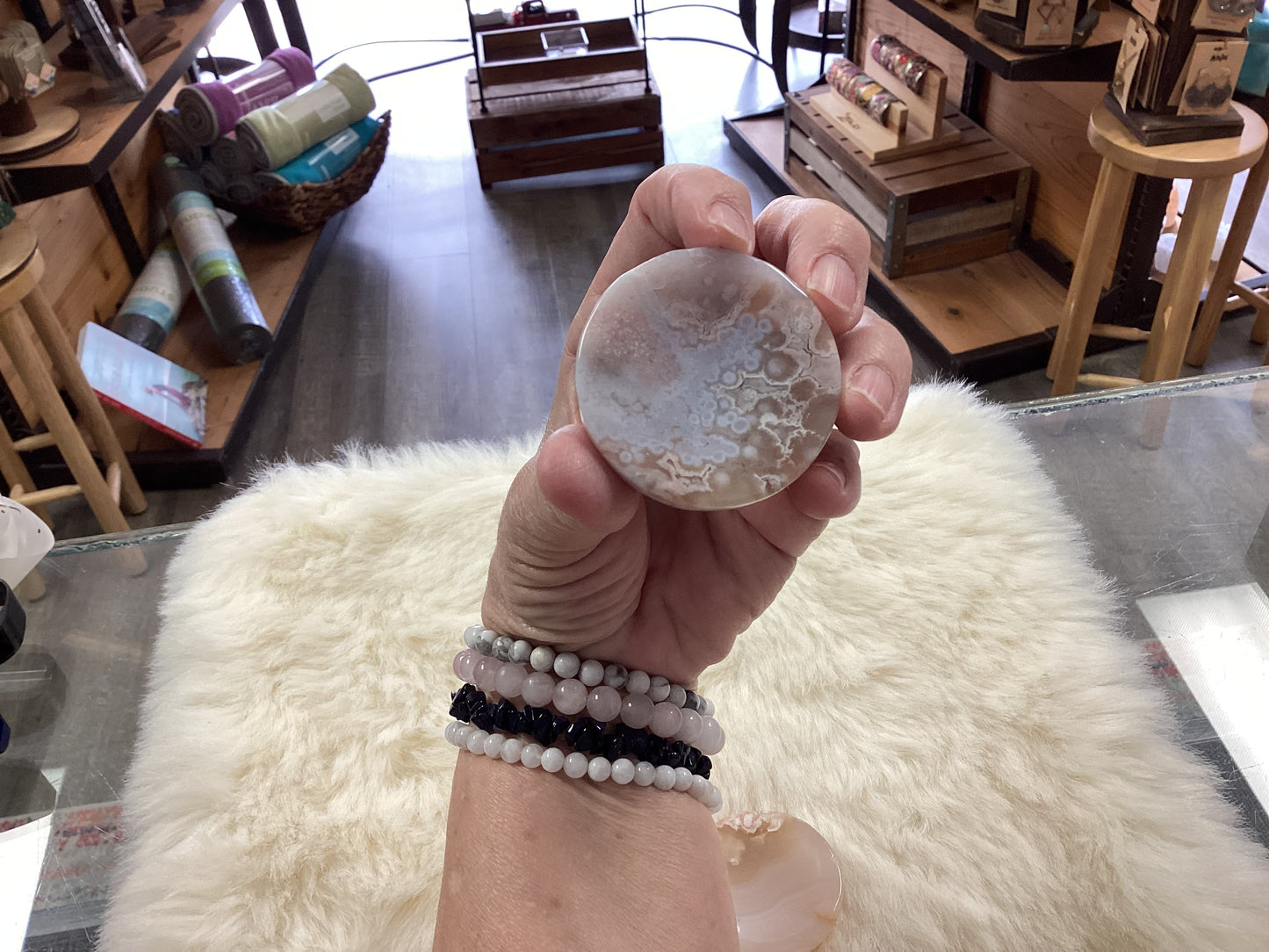 Flower Agate Crystal Bowls