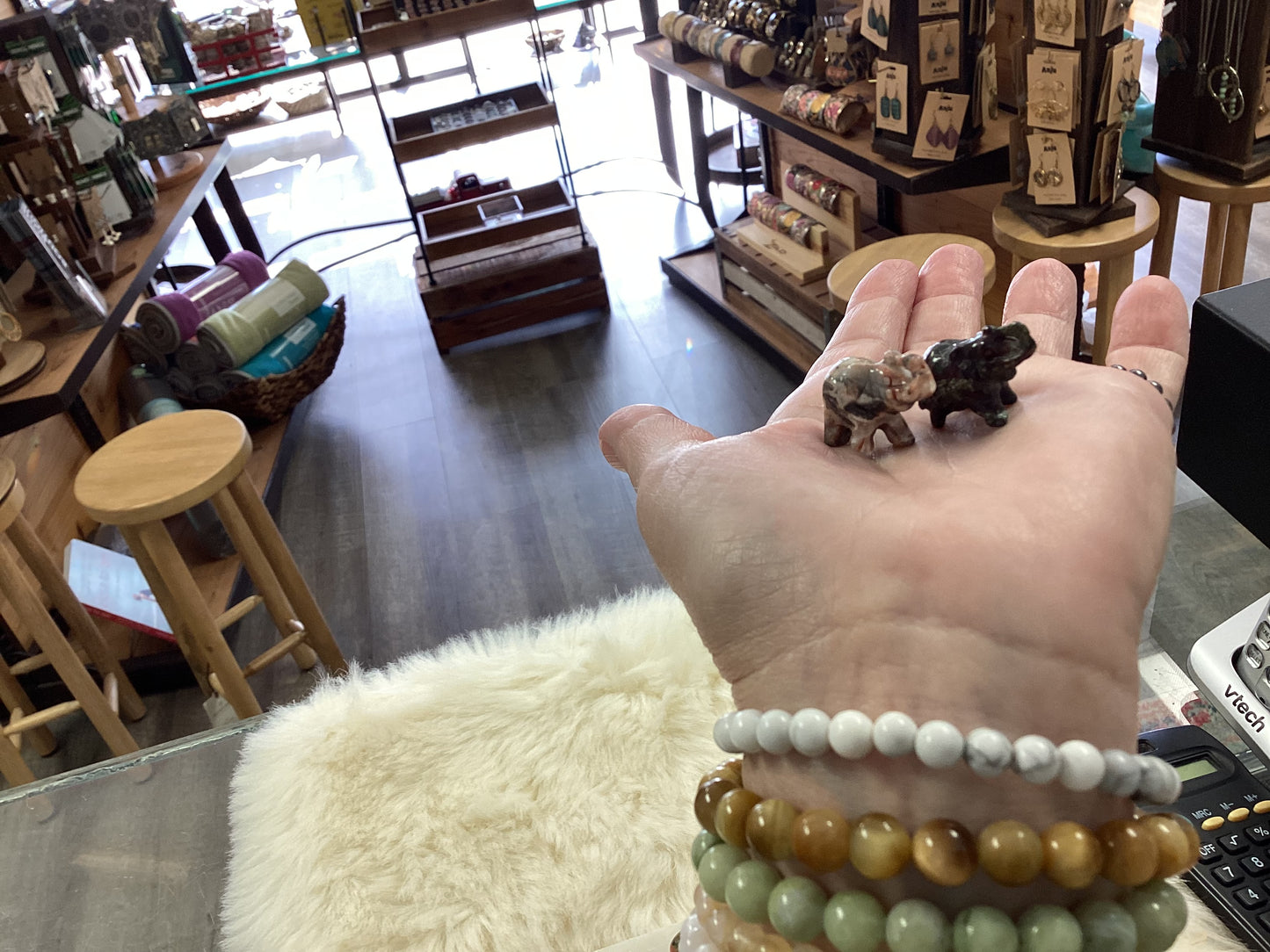 Mixed Crystal Mini Elephants