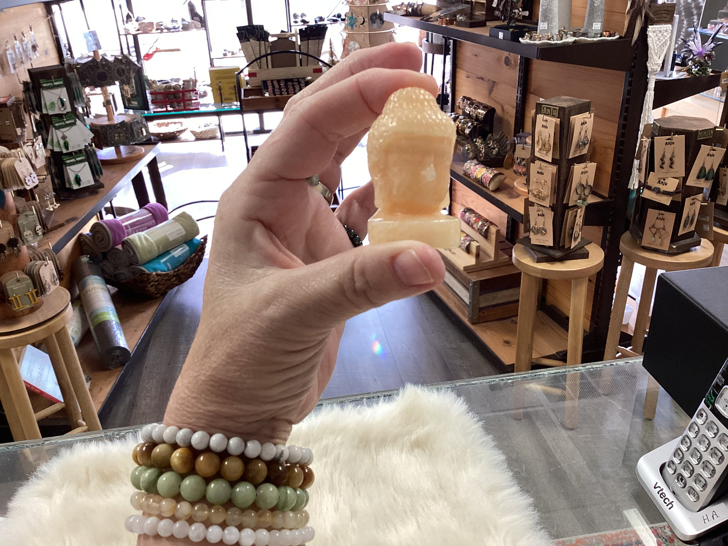 Crystal Guanyin Female Buddha Head