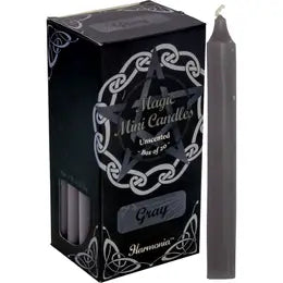 Harmonia Mini Ritual Candles - Gray - Unscented