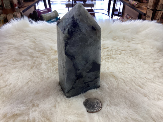 Sunset Labradorite Obelisk Tower Point - Large