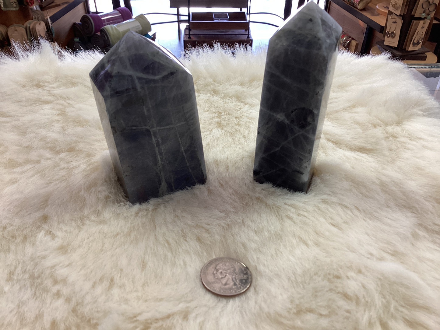 Sunset Labradorite Obelisk Tower Points - Small