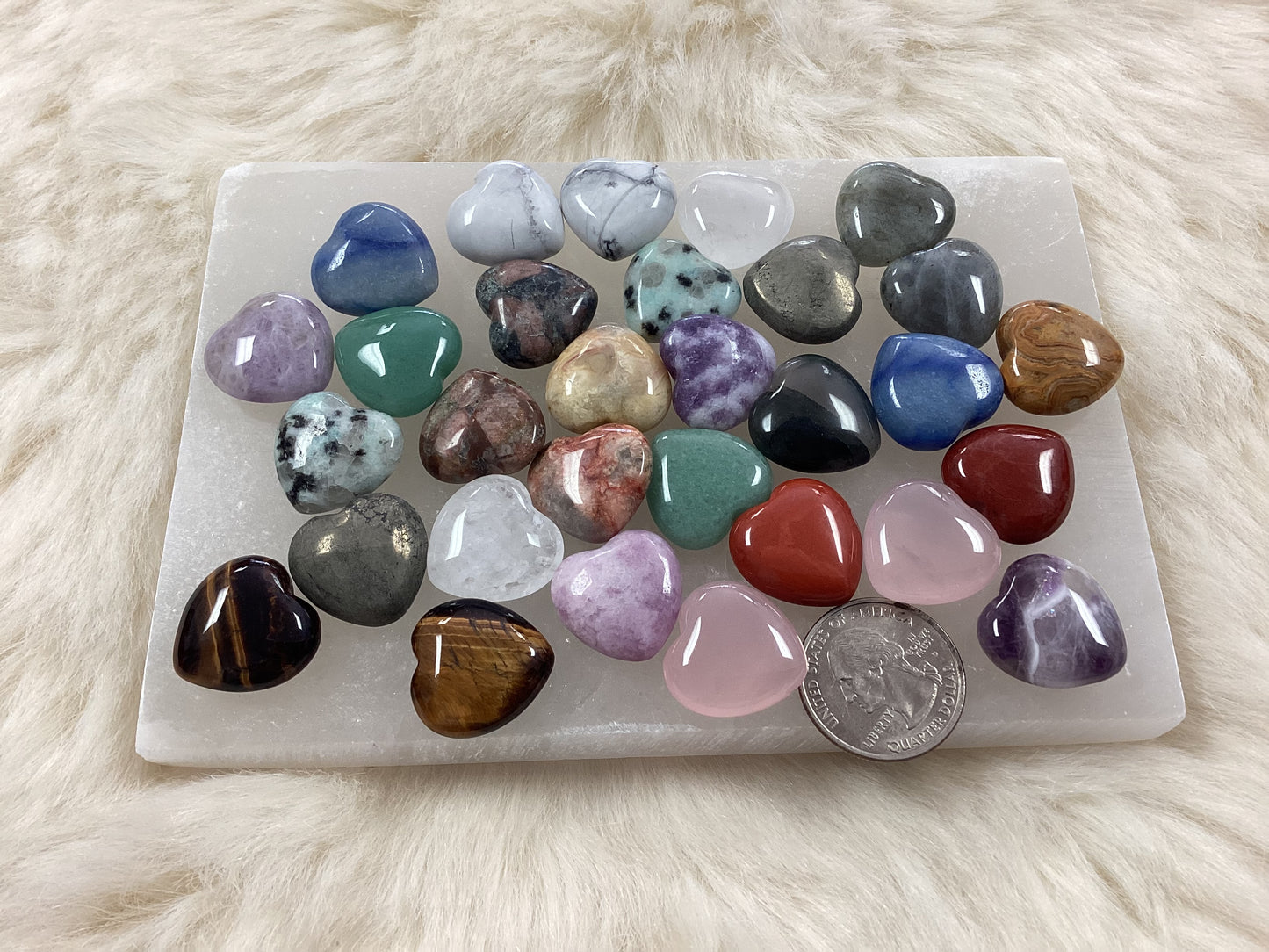 Assorted Mini Crystal Hearts