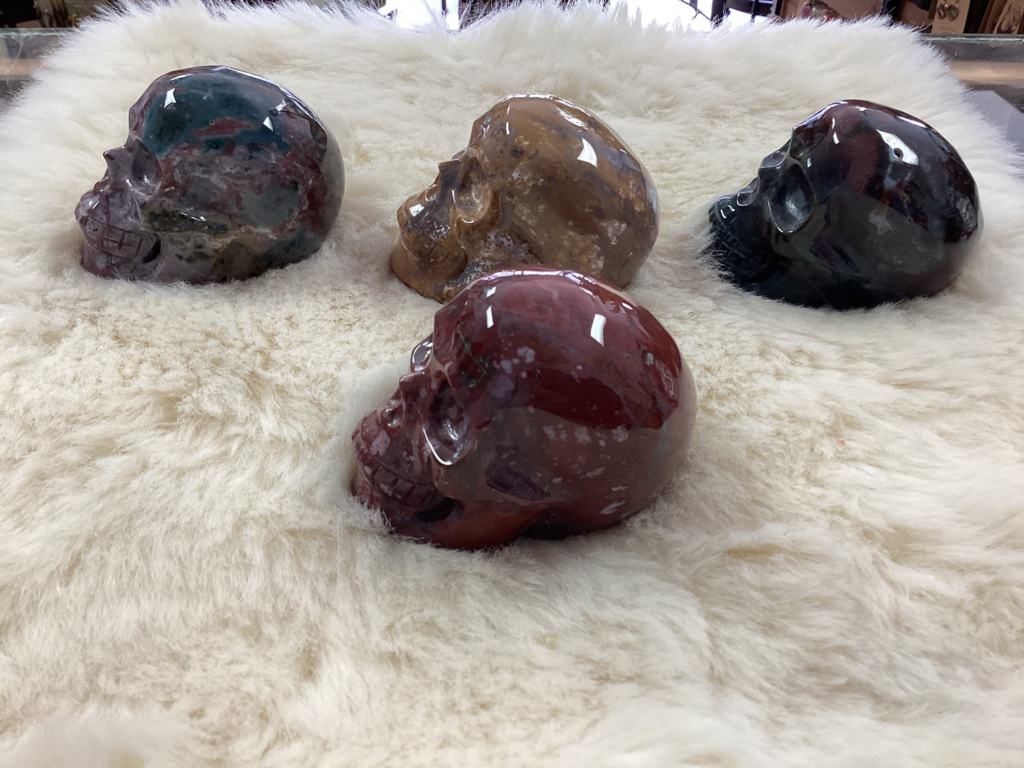 Ocean Jasper Crystal Skulls
