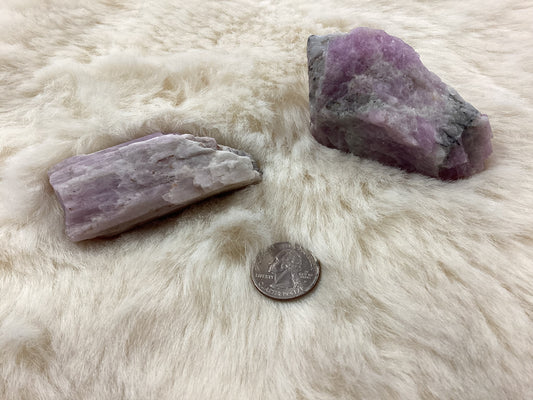 Raw Kunzite Crystals - Large