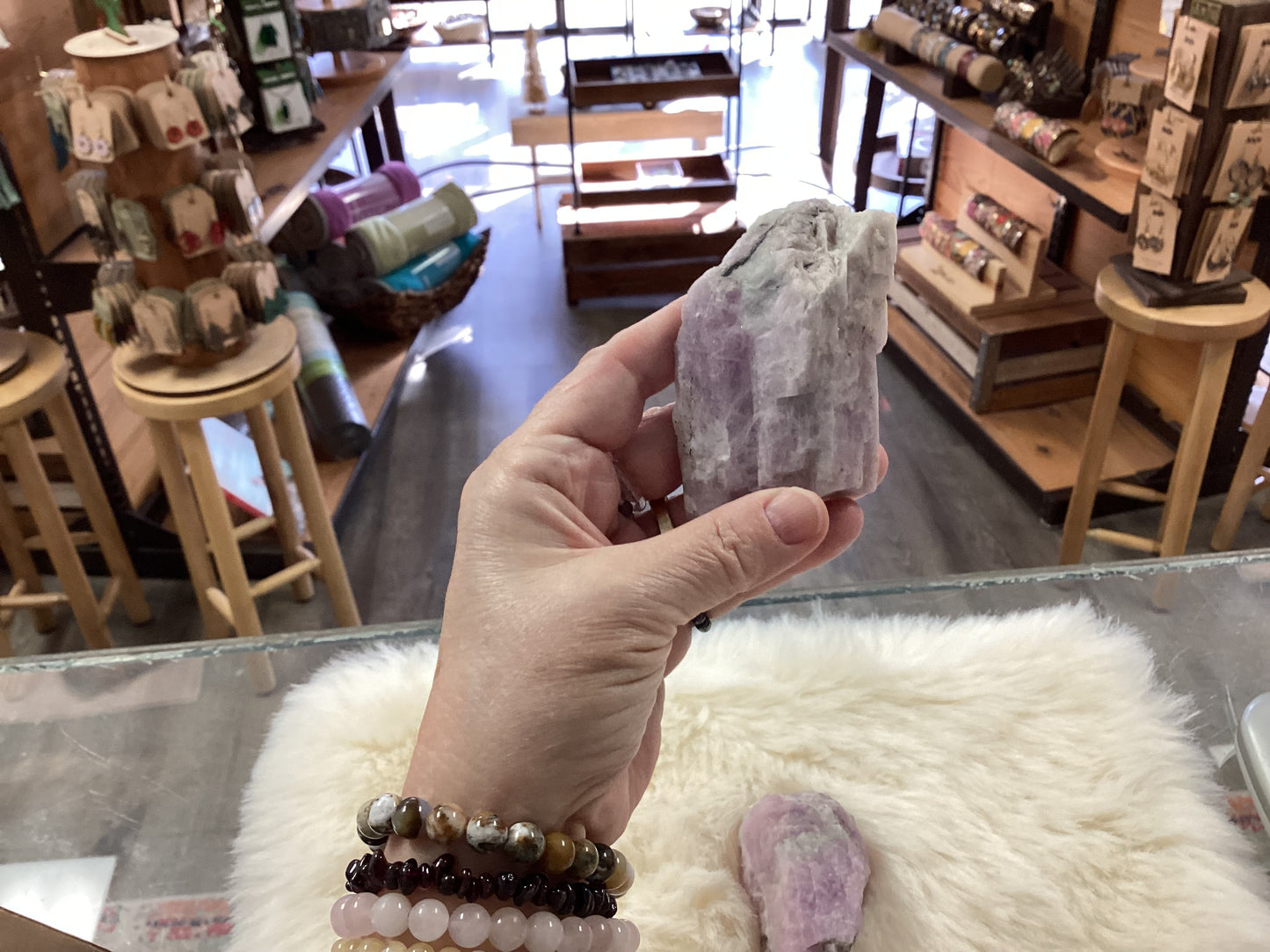 Raw Kunzite Crystals - Large