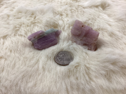 Raw Kunzite Crystals - Small