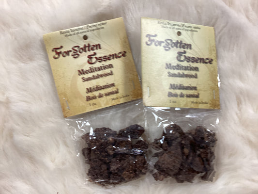 Forgotten Essence Resin Incense - Sandalwood