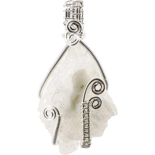 Wire Wrapped Apophyllite Cluster Pendant