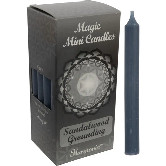 Harmonia Magic Mini Ritual Candles - Grounding/Sandalwood