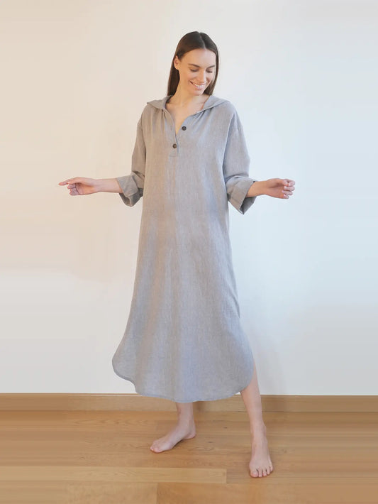 Hooded Caftan/Beach Cover-Up
