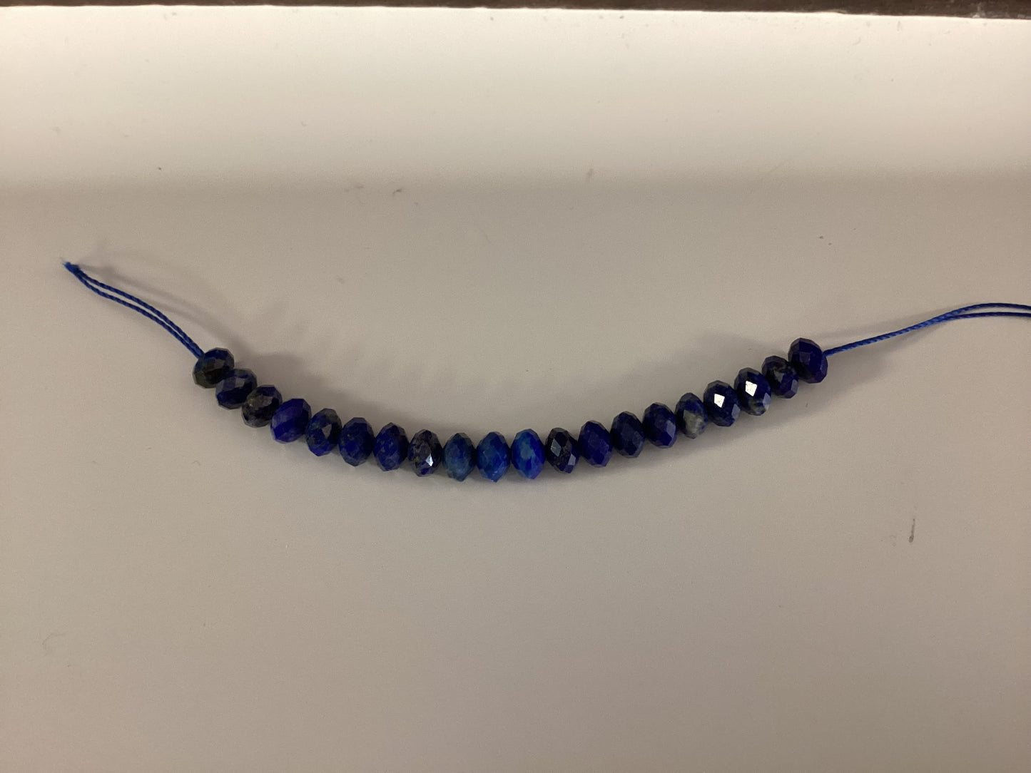 Lapis Rondelle Faceted Beads (6mm) for Jewelry Making