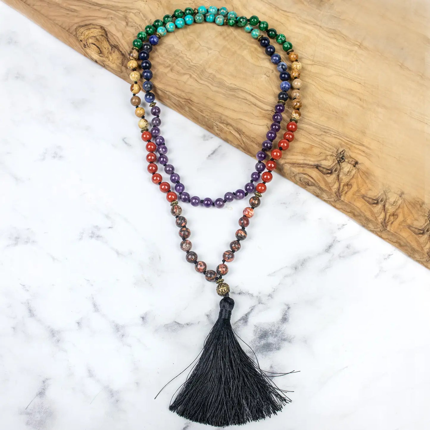 Chakra Bead Mala Necklaces