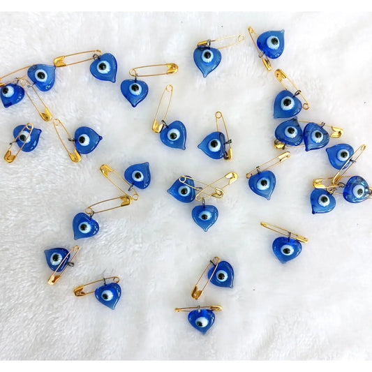 Evil Eye Heart Pin